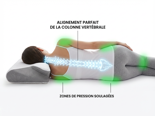 Pourquoi l’oreiller ergonomique est idéal pour soulager les douleurs de dos et de hanches